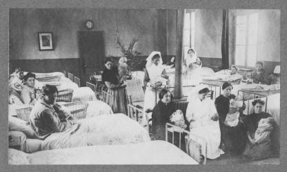 Ward scene, Châlons-sur-Marne Maternity Hospital