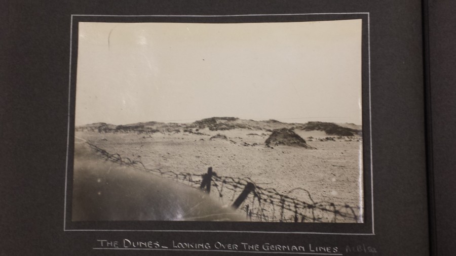 Nieuport - the dunes looking over the German lines